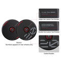 HALODISC 2 Wheel Covers for Tesla | Custom Numbers Series BLACK Aftermarket Carbon Fiber Part / Bodykit - Robot Bodykits