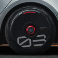 HALODISC 2 Wheel Covers for Tesla | Custom Numbers Series BLACK Aftermarket Carbon Fiber Part / Bodykit - Robot Bodykits