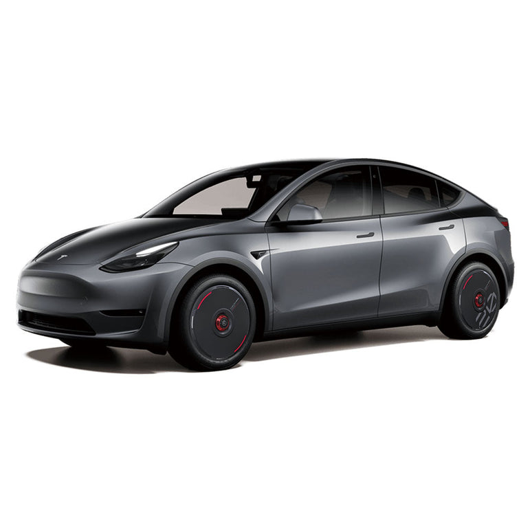 HALODISC 2 Wheel Covers for Tesla | Custom Numbers Series Aftermarket Carbon Fiber Part / Bodykit - Robot Bodykits