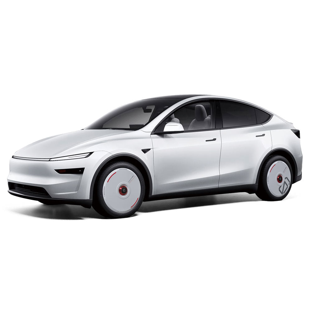 HALODISC 2 Wheel Covers for Tesla | Custom Numbers Series Aftermarket Carbon Fiber Part / Bodykit - Robot Bodykits