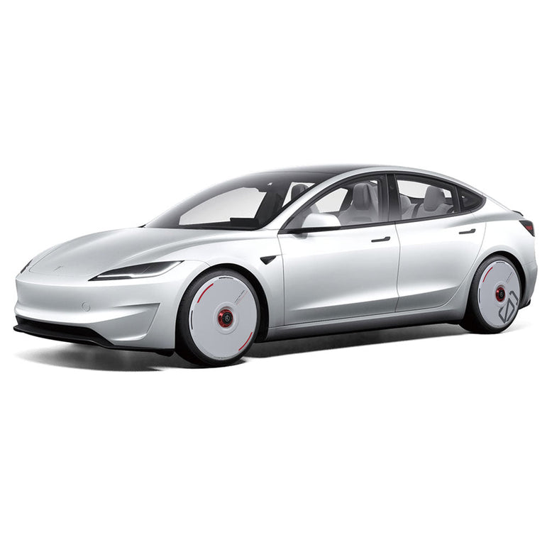 HALODISC 2 Wheel Covers for Tesla | Custom Numbers Series Aftermarket Carbon Fiber Part / Bodykit - Robot Bodykits