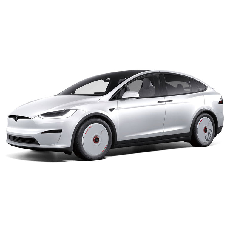 HALODISC 2 Wheel Covers for Tesla | Custom Numbers Series Aftermarket Carbon Fiber Part / Bodykit - Robot Bodykits