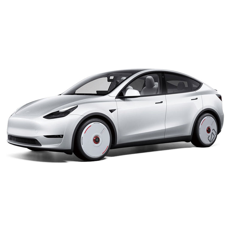 HALODISC 2 Wheel Covers for Tesla | Custom Numbers Series Aftermarket Carbon Fiber Part / Bodykit - Robot Bodykits