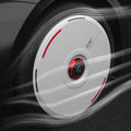 HALODISC 2 Wheel Covers for Tesla | Custom Numbers Series WHITE Aftermarket Carbon Fiber Part / Bodykit - Robot Bodykits