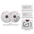 HALODISC 2 Wheel Covers for Tesla | Custom Numbers Series WHITE Aftermarket Carbon Fiber Part / Bodykit - Robot Bodykits