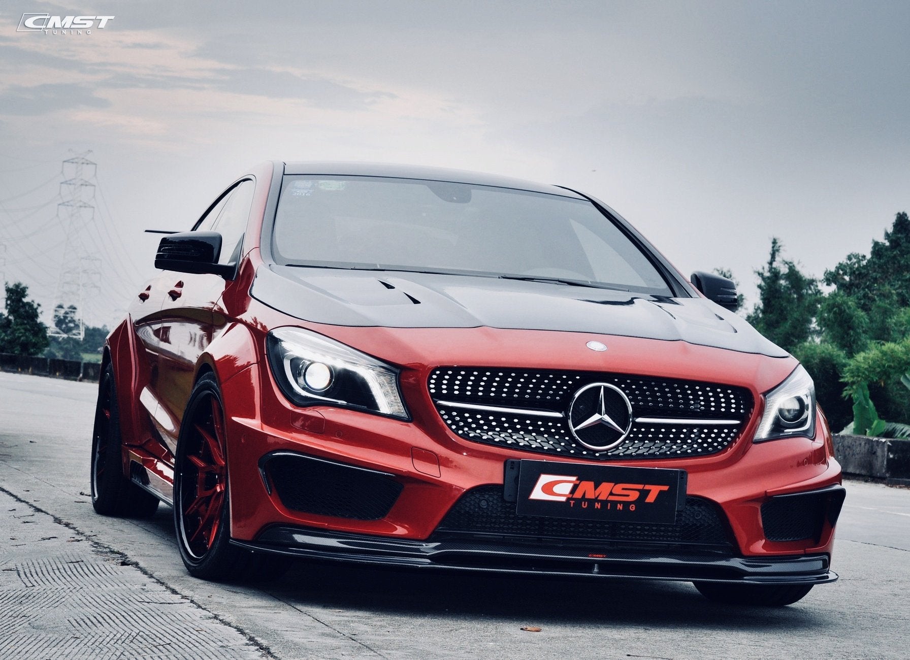 CMST Tuning  Carbon Fiber Hood Bonnet for C117 2014-2019 CLA-250 CLA-45 AMG - Robot Bodykits