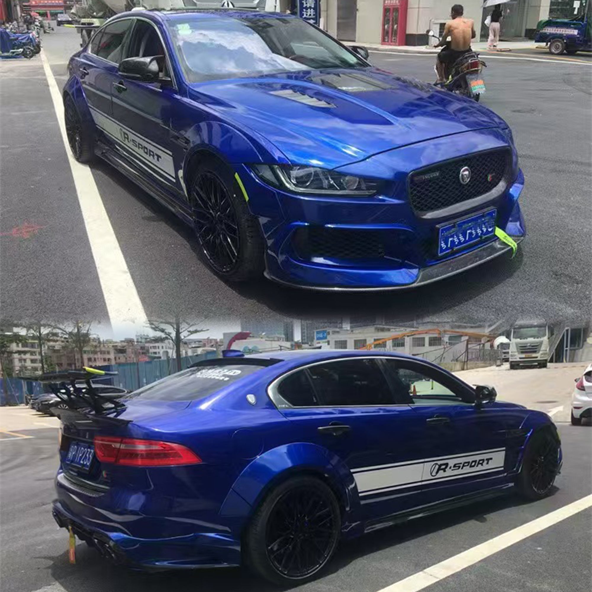 Jaguar XE 2015–2019 FRP Widebody Kit Aftermarket Carbon Fiber Part / Bodykit - Robot Bodykits