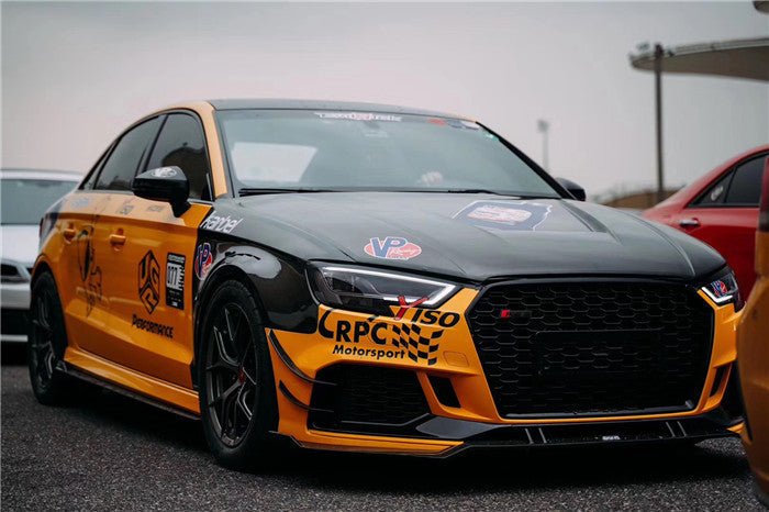 Karbel Dry Carbon Fiber Double-sided Hood Bonnet for Audi RS3 2018-2020 & S3 A3 2014-2020