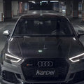 Karbel Dry Carbon Fiber Double-sided Hood Bonnet for Audi RS3 2018-2020 & S3 A3 2014-2020