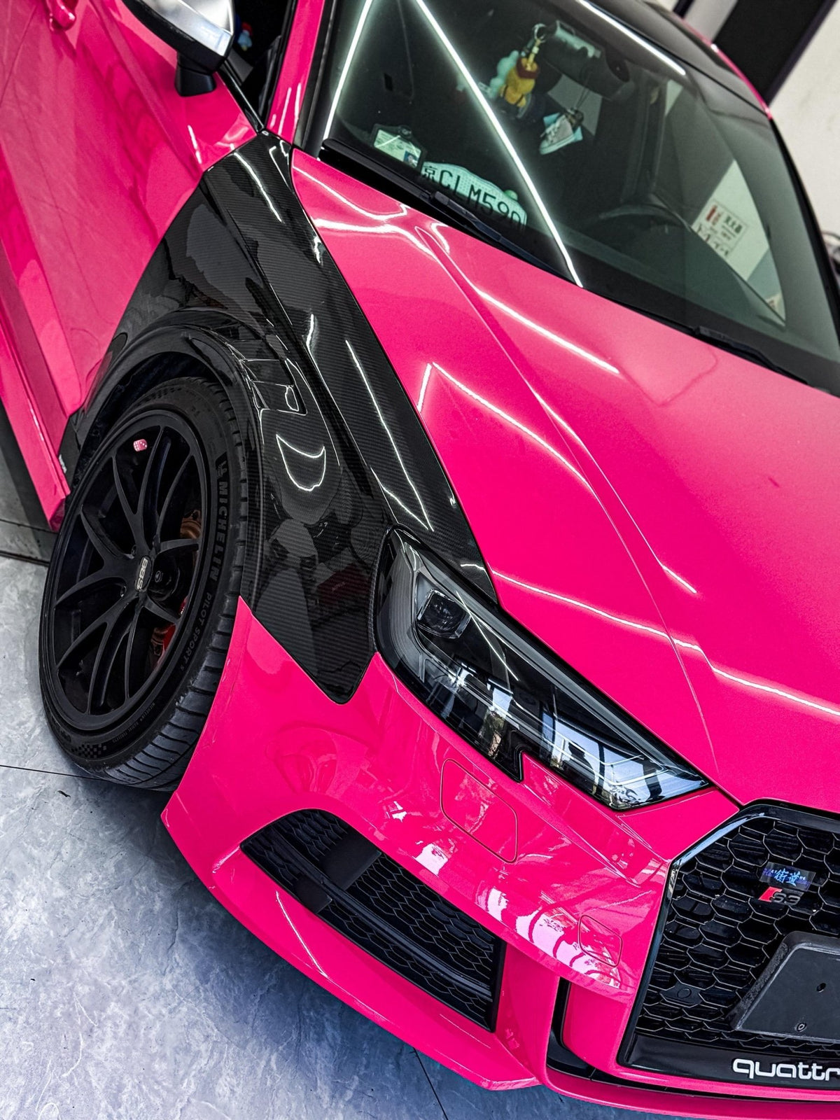 Karbel Carbon Dry Carbon Fiber Front Fenders for Audi A3 S3 8.5V 2017-2020 Sedan Aftermarket Carbon Fiber Part / Bodykit - Robot Bodykits