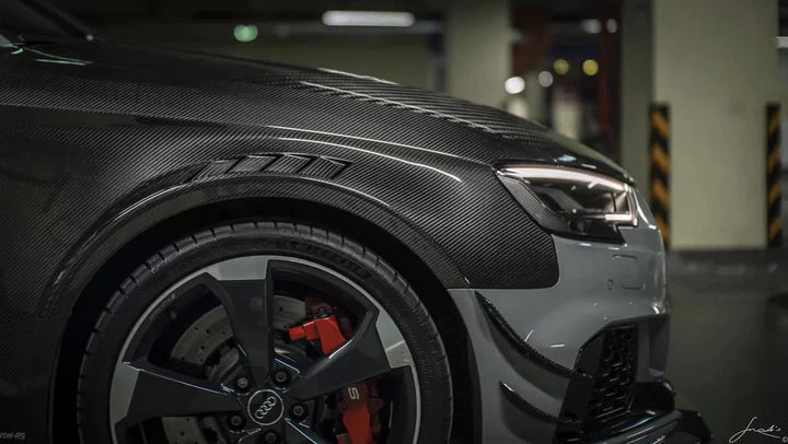 Karbel Carbon Dry Carbon Fiber Front Fenders for Audi RS3 8.5V 2017 - 2020 Sedan Aftermarket Carbon Fiber Part / Bodykit - Robot Bodykits