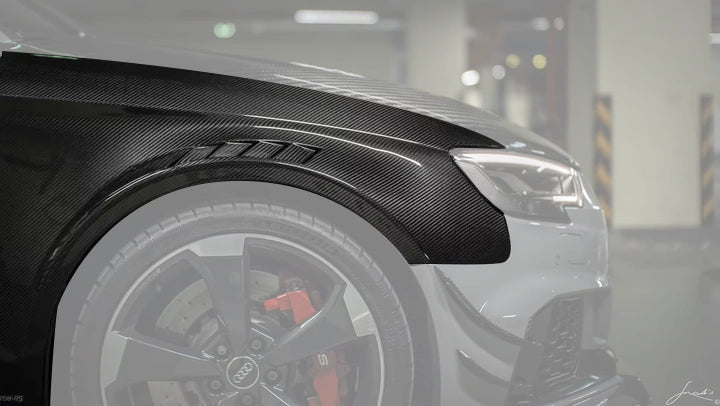 Karbel Carbon Dry Carbon Fiber Front Fenders for Audi RS3 8.5V 2017 - 2020 Sedan Aftermarket Carbon Fiber Part / Bodykit - Robot Bodykits