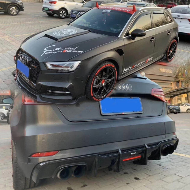 Karbel Dry - Carbon (Prepreg) Carbon Fiber Body Kit for Audi A3/S3 8v Hatchback (S - Line) (2017–2019) Aftermarket Carbon Fiber Part / Bodykit - Robot Bodykits