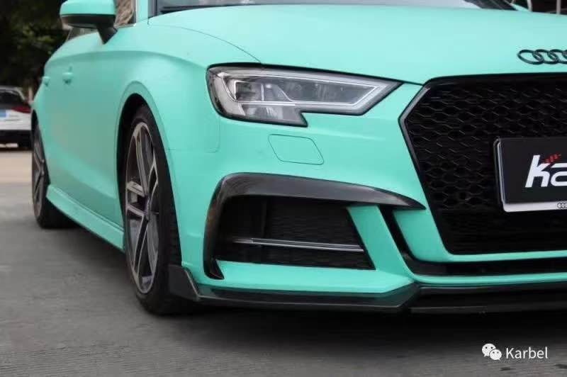 Karbel Dry - Carbon (Prepreg) Carbon Fiber Body Kit for Audi A3/S3 8v Hatchback (S - Line) (2017–2019) Aftermarket Carbon Fiber Part / Bodykit - Robot Bodykits