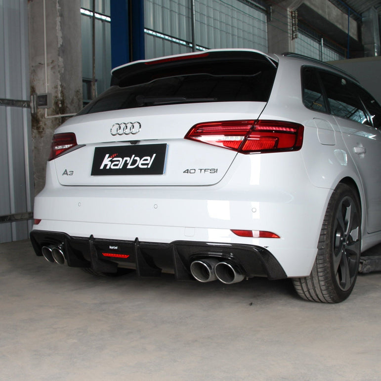 Karbel Dry - Carbon (Prepreg) Carbon Fiber Body Kit for Audi A3/S3 8v Hatchback (S - Line) (2017–2019) Aftermarket Carbon Fiber Part / Bodykit - Robot Bodykits