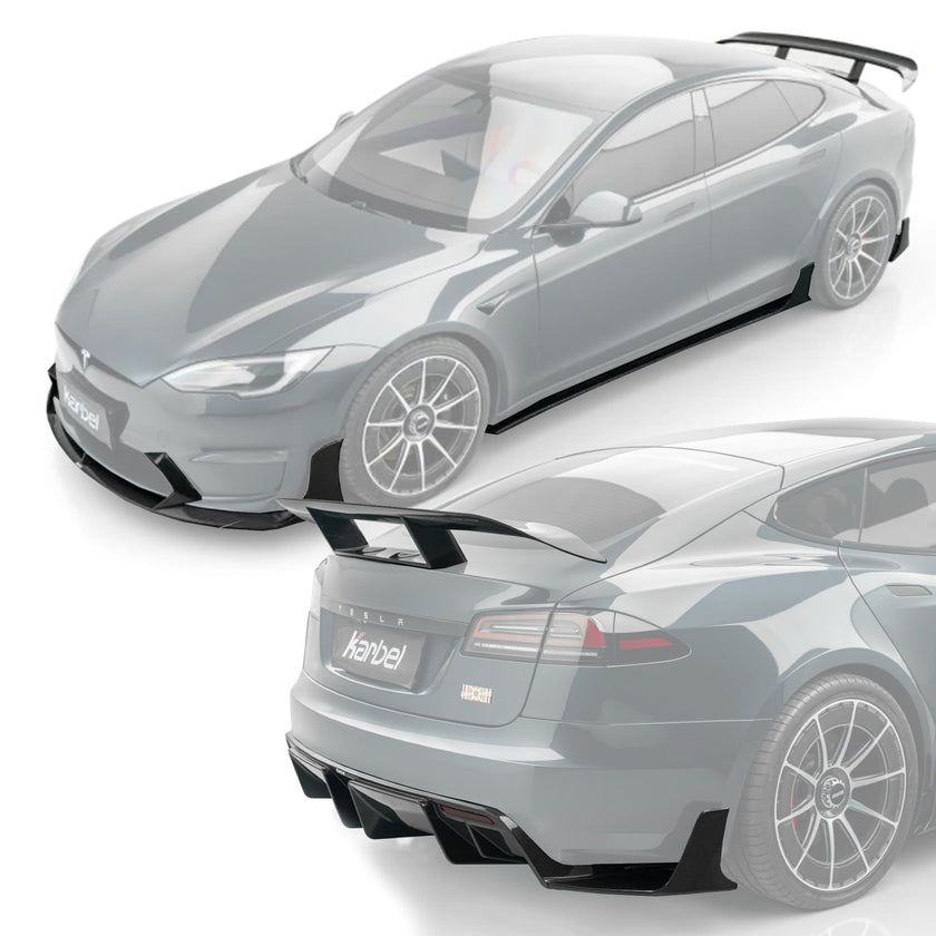 Karbel Dry - Carbon (Prepreg) Tesla Model S (3rd Gen) Full Bodykit Aftermarket Carbon Fiber Part / Bodykit - Robot Bodykits