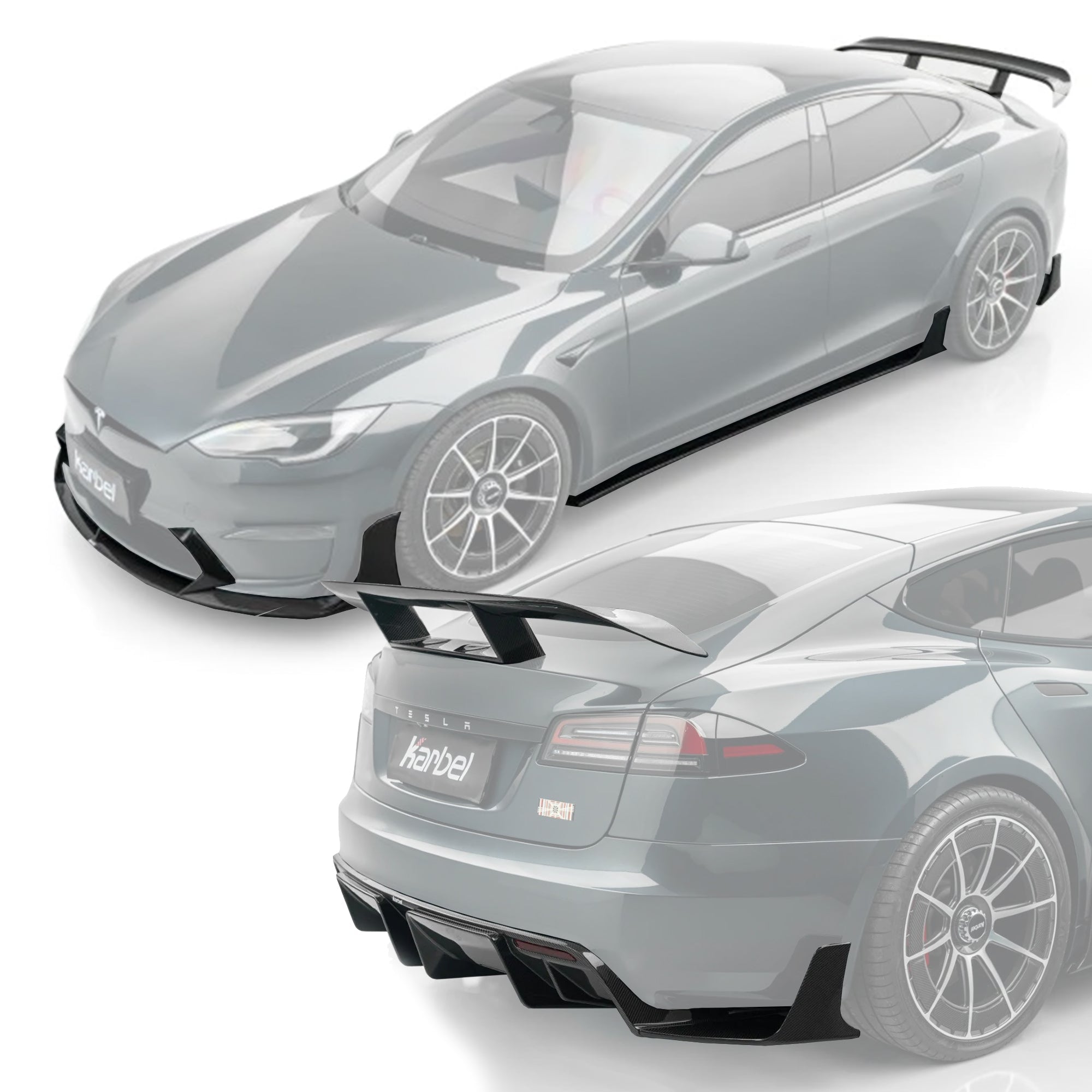 Karbel Dry - Carbon (Prepreg) Tesla Model S (3rd Gen) Full Bodykit Aftermarket Carbon Fiber Part / Bodykit - Robot Bodykits