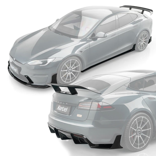 Karbel Dry - Carbon (Prepreg) Tesla Model S (3rd Gen) Full Bodykit Aftermarket Carbon Fiber Part / Bodykit - Robot Bodykits