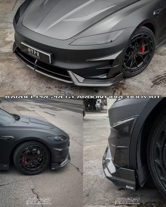 Karbel Model 3 Performance (Highland) Full Dry - Carbon Fibre Bodykit Aftermarket Carbon Fiber Part / Bodykit - Robot Bodykits