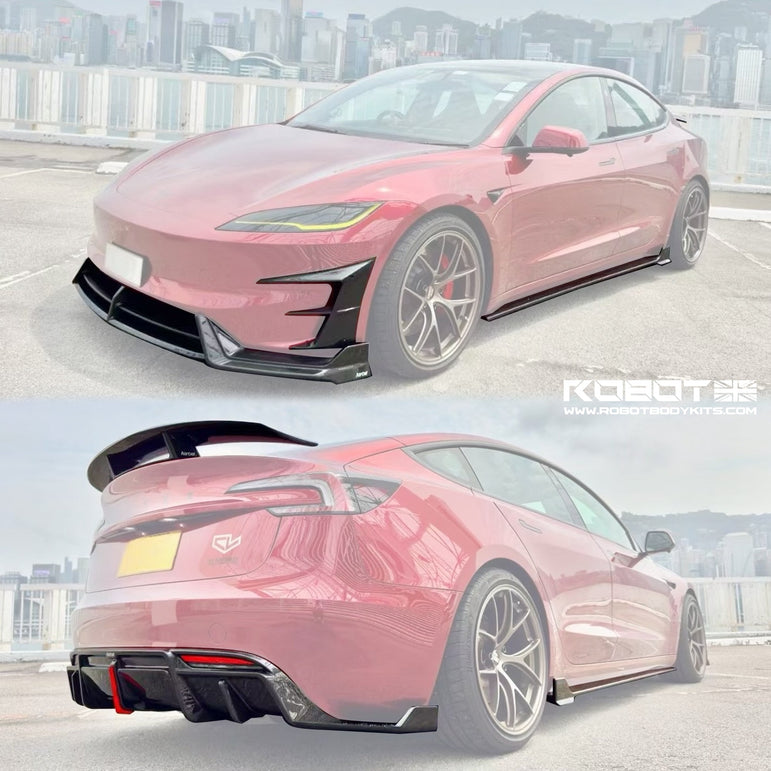 Karbel Model 3 Performance (Highland) Full Dry - Carbon Fibre Bodykit Aftermarket Carbon Fiber Part / Bodykit - Robot Bodykits