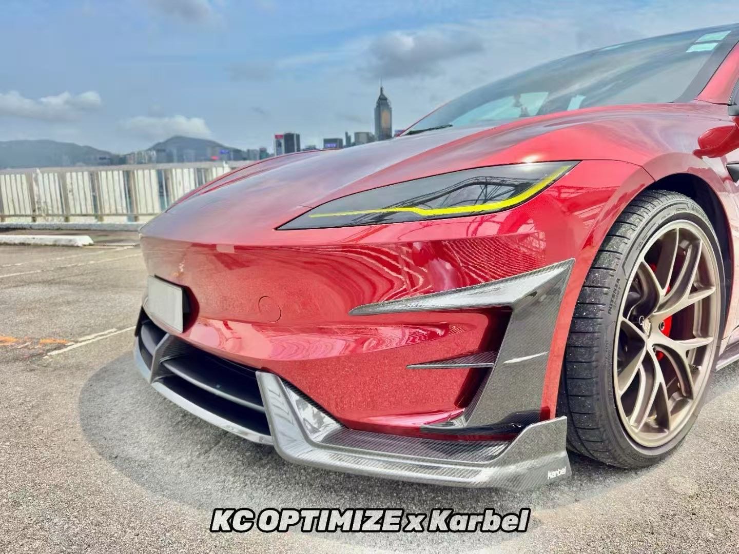 Karbel Model 3 Performance (Highland) Full Dry - Carbon Fibre Bodykit Aftermarket Carbon Fiber Part / Bodykit - Robot Bodykits