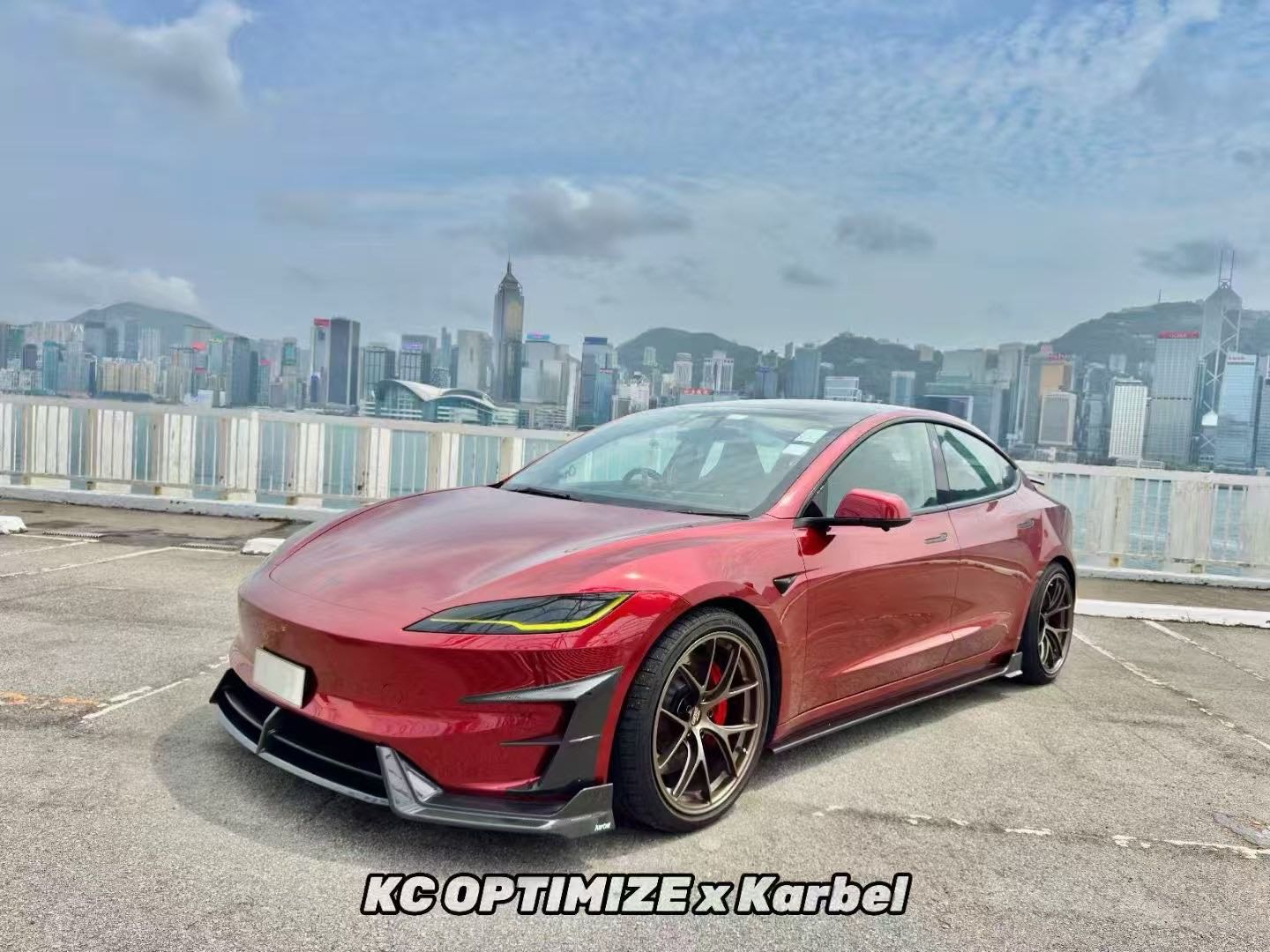 Karbel Model 3 Performance (Highland) Full Dry - Carbon Fibre Bodykit Aftermarket Carbon Fiber Part / Bodykit - Robot Bodykits