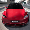 Karbel Pre - preg Carbon Fiber Front Lip for Tesla Model 3 Highland 2024 - ON Aftermarket Carbon Fiber Part / Bodykit - Robot Bodykits