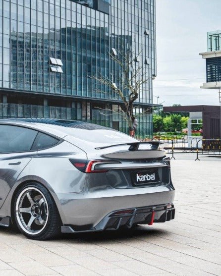 Karbel Pre - preg Carbon Fiber V1 GT Rear Wing for Tesla Model 3 Highland / P 2024 - ON Aftermarket Carbon Fiber Part / Bodykit - Robot Bodykits