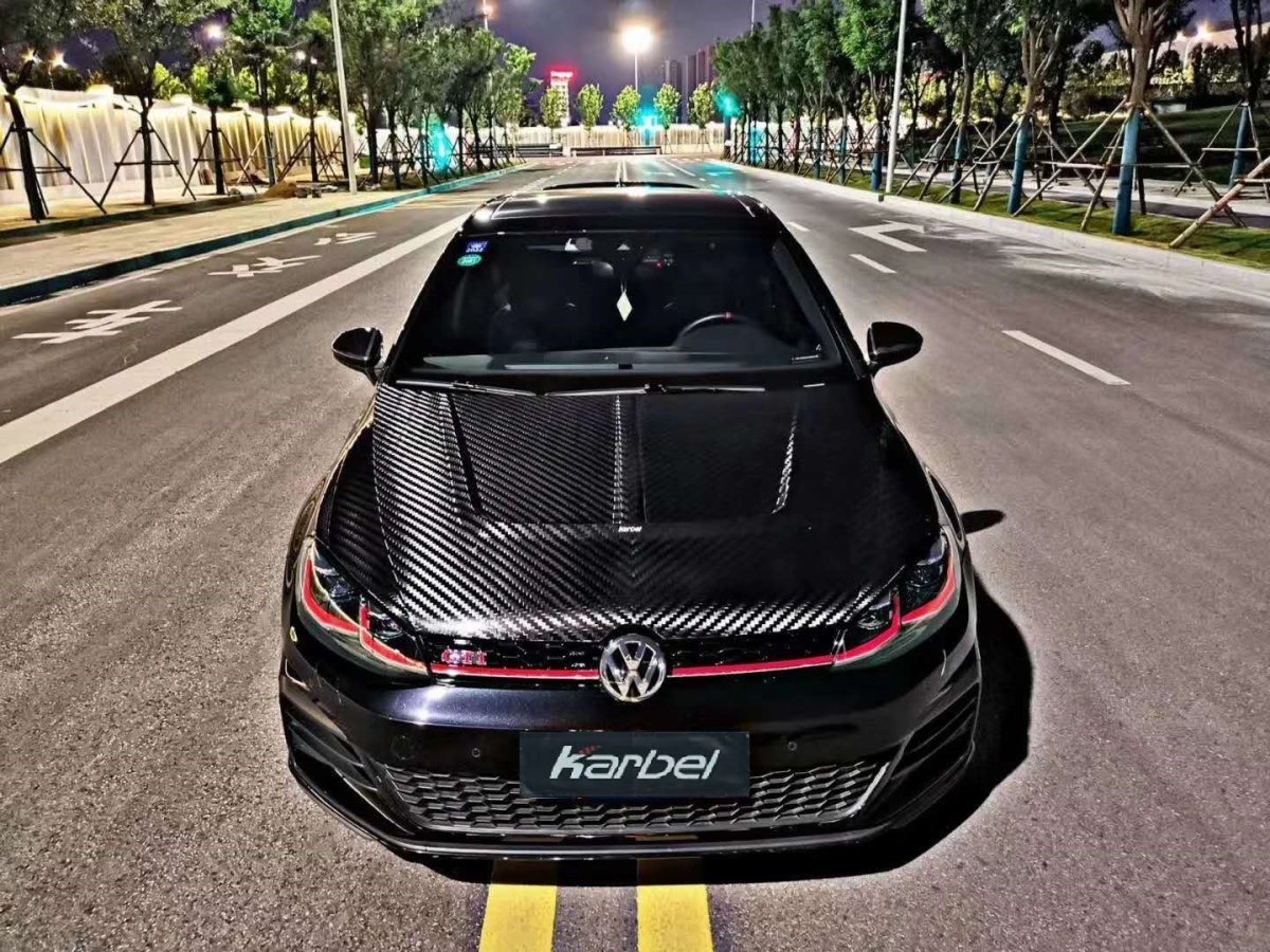 KARBEL - Volkswagen Golf Mk7 Mk7.5 Dry - Carbon Fibre Bonnet / Hood Aftermarket Carbon Fiber Part / Bodykit - Robot Bodykits