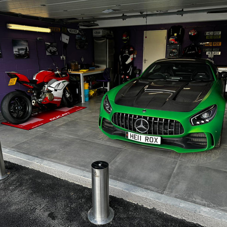 Kid Louis Mercedes Benz C190 AMG GT GTS GTC GTR Dry-Carbon Fiber Hood / Bonnet Black Series Style 2015 - 2021 Aftermarket Carbon Fiber Part / Bodykit - Robot Bodykits