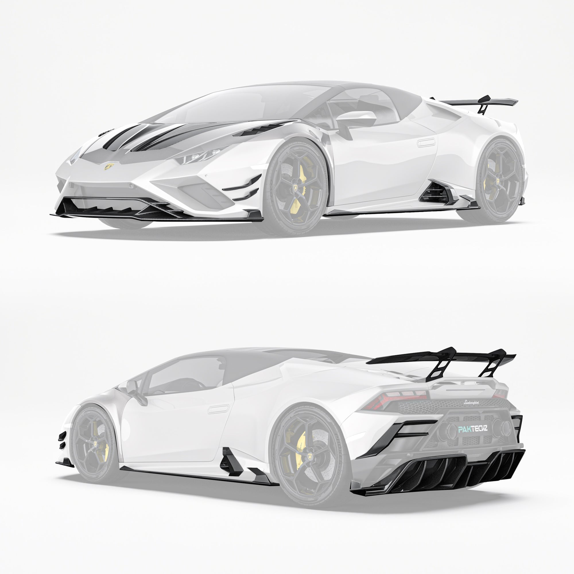 Lamborghini Huracan EVO Huracan EVO Paktechz Full Dry Carbon Aerodynamics kit Aftermarket Carbon Fiber Part / Bodykit - Robot Bodykits