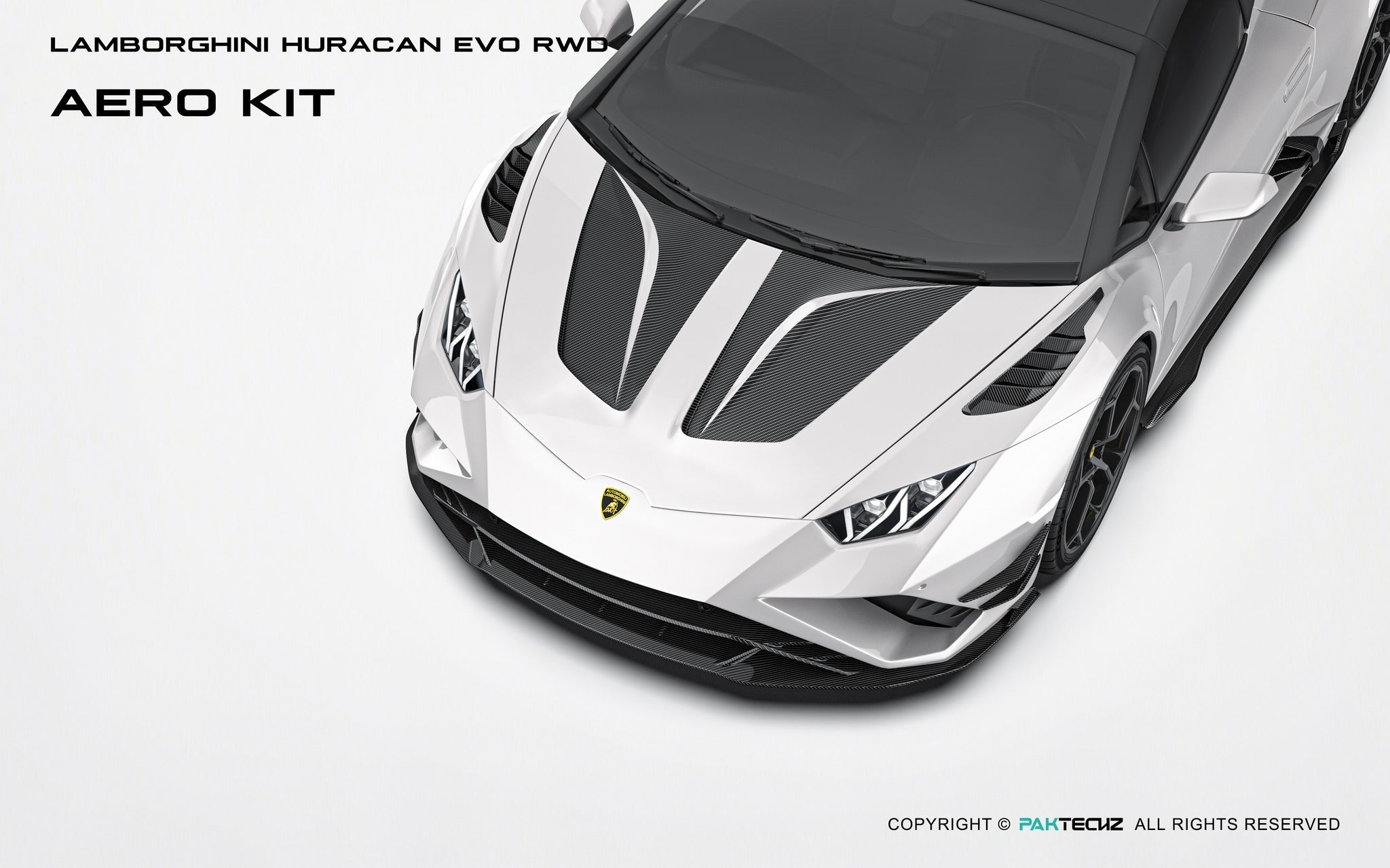 Lamborghini Huracan EVO Huracan EVO Paktechz Full Dry Carbon Aerodynamics kit Aftermarket Carbon Fiber Part / Bodykit - Robot Bodykits