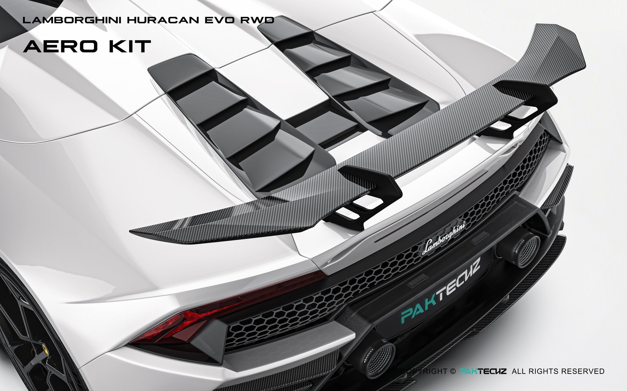 Lamborghini Huracan EVO Huracan EVO Paktechz Full Dry Carbon Aerodynamics kit Aftermarket Carbon Fiber Part / Bodykit - Robot Bodykits