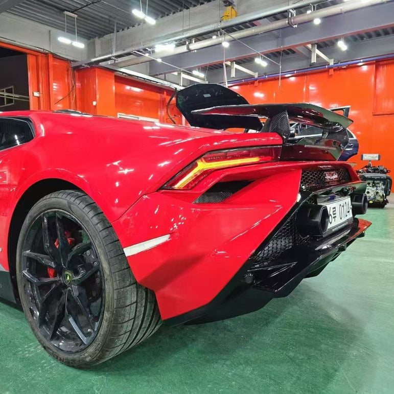Lamborghini Huracan LP580 / LP610 / EVO → Tecnica Conversion Body Kit (PP Material) Aftermarket Carbon Fiber Part / Bodykit - Robot Bodykits