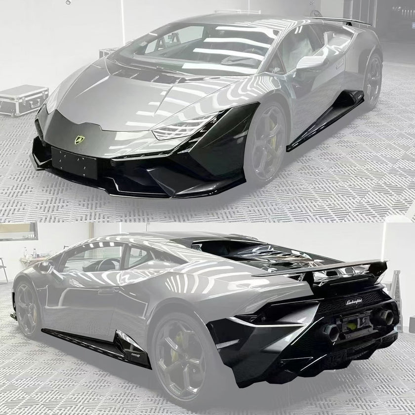 Lamborghini Huracan LP580 / LP610 / EVO → Tecnica Conversion Body Kit (PP Material) Aftermarket Carbon Fiber Part / Bodykit - Robot Bodykits