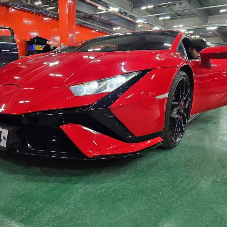 Lamborghini Huracan LP580 / LP610 / EVO → Tecnica Conversion Body Kit (PP Material) Aftermarket Carbon Fiber Part / Bodykit - Robot Bodykits