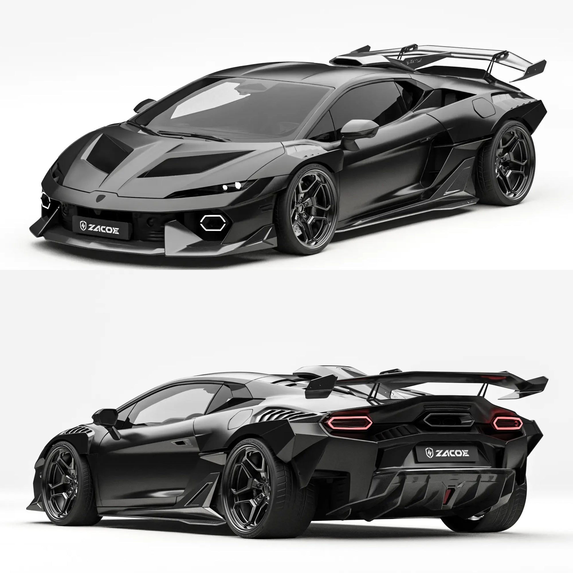 ZACOE Lamborghini Temerario 2025+ Carbon Fibre Wide Body Kit (30pcs/Set)