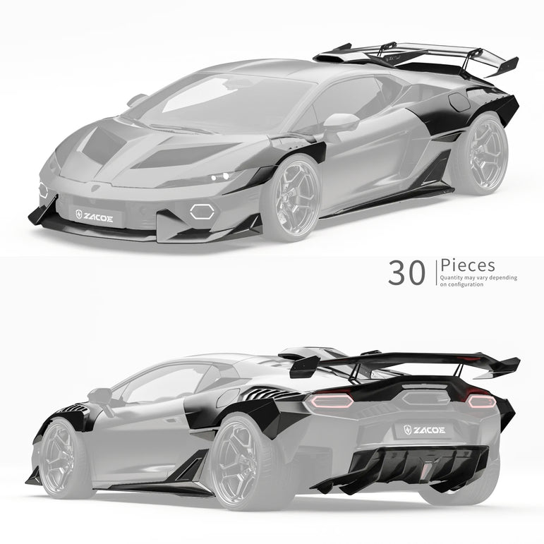 ZACOE Lamborghini Temerario 2025+ Carbon Fibre Wide Body Kit (30pcs/Set)