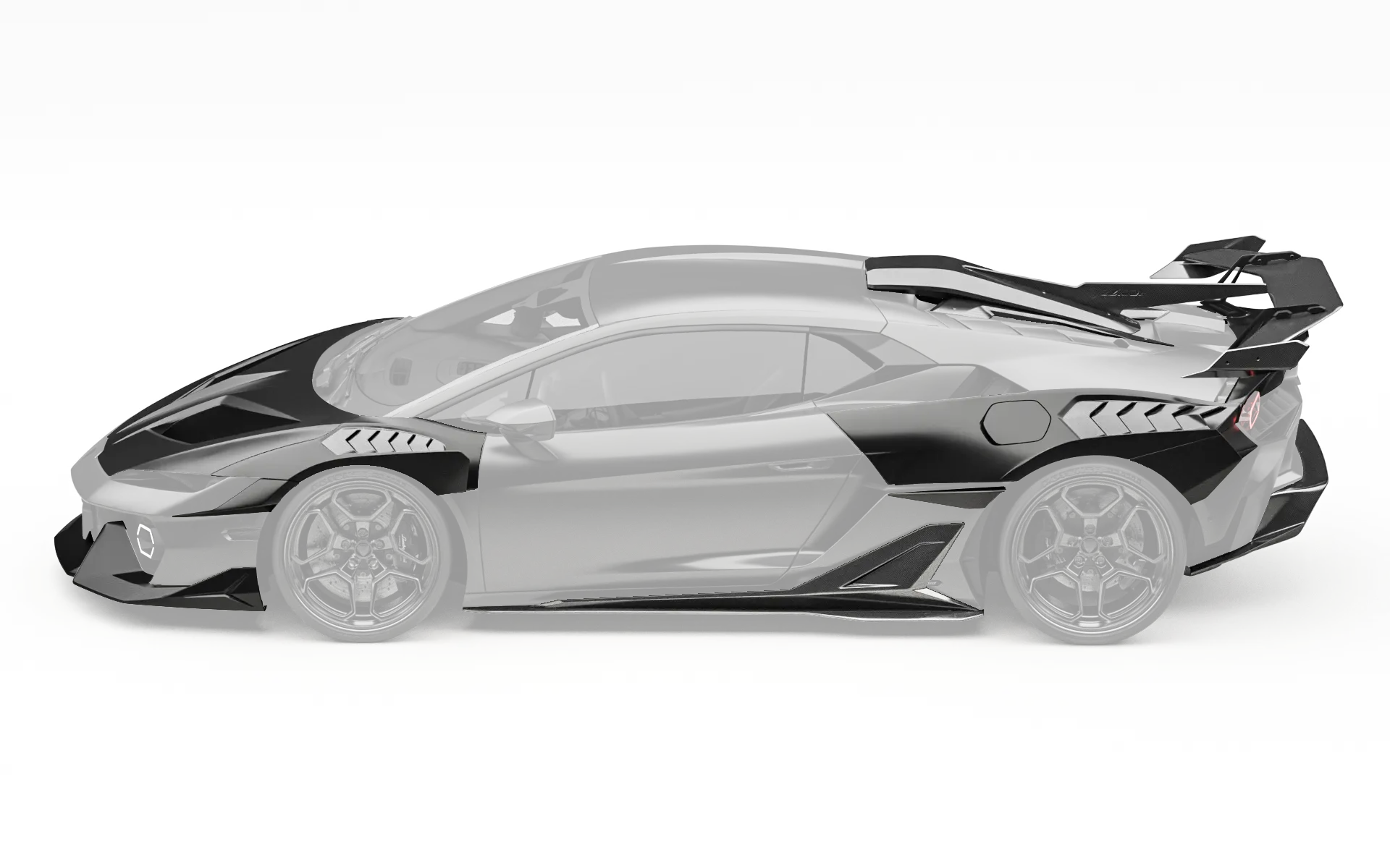 ZACOE Lamborghini Temerario 2025+ Carbon Fibre Wide Body Kit (30pcs/Set)