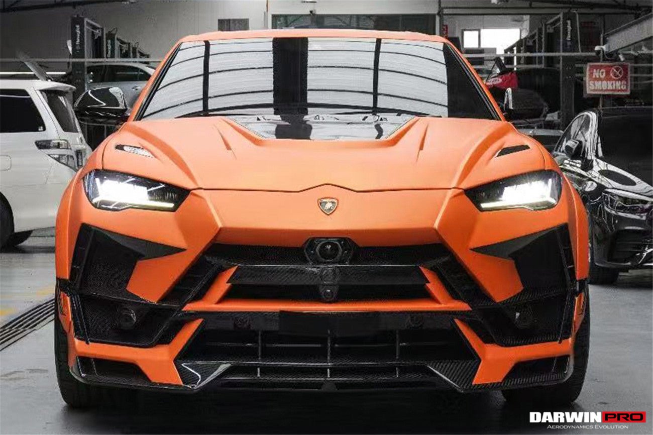 Lamborghini Urus (2018–2022) — DarwinPRO BKSS Part Carbon Fibre Front Bumper & Bonnet Aftermarket Carbon Fiber Part / Bodykit - Robot Bodykits