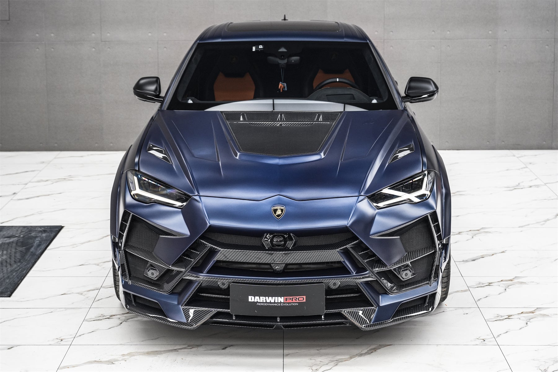 Lamborghini Urus (2018–2022) — DarwinPRO BKSS Part Carbon Fibre Front Bumper & Bonnet Aftermarket Carbon Fiber Part / Bodykit - Robot Bodykits