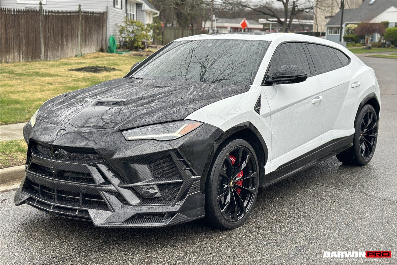 Lamborghini Urus (2018–2022) — DarwinPRO BKSS Part Carbon Fibre Front Bumper & Bonnet Aftermarket Carbon Fiber Part / Bodykit - Robot Bodykits