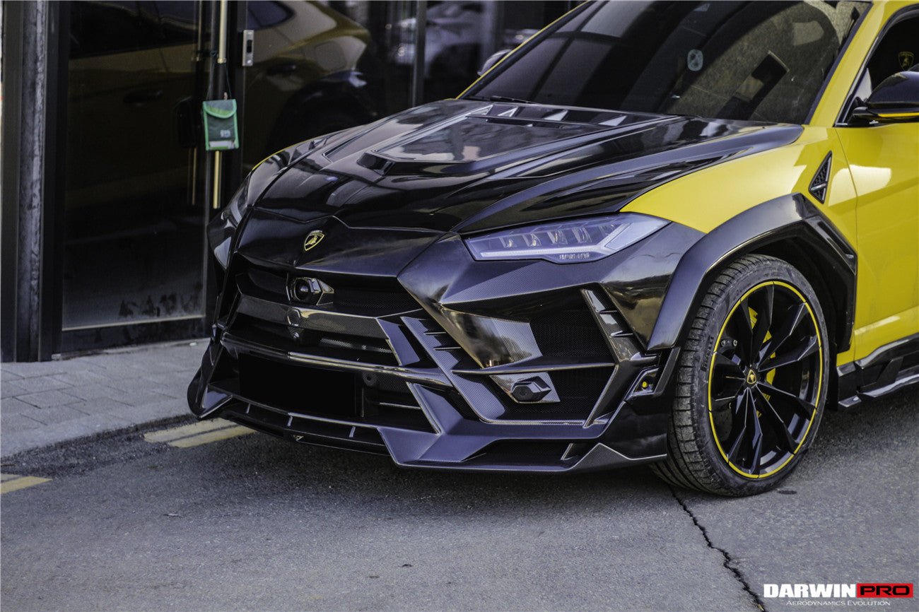 Lamborghini Urus (2018–2022) — DarwinPRO BKSS Part Carbon Fibre Front Bumper & Bonnet Aftermarket Carbon Fiber Part / Bodykit - Robot Bodykits