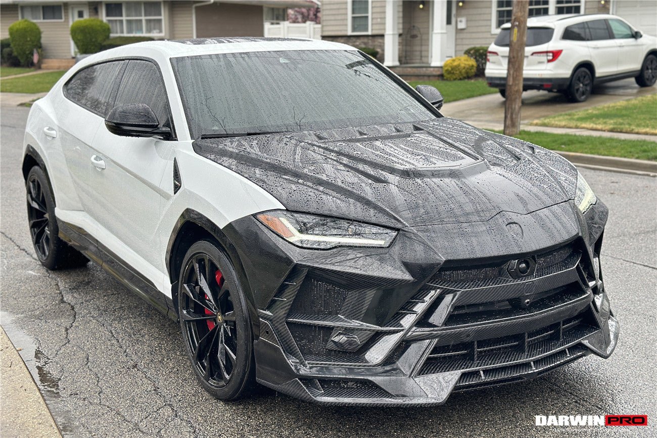 Lamborghini Urus (2018–2022) — DarwinPRO BKSS Part Carbon Fibre Front Bumper & Bonnet Aftermarket Carbon Fiber Part / Bodykit - Robot Bodykits