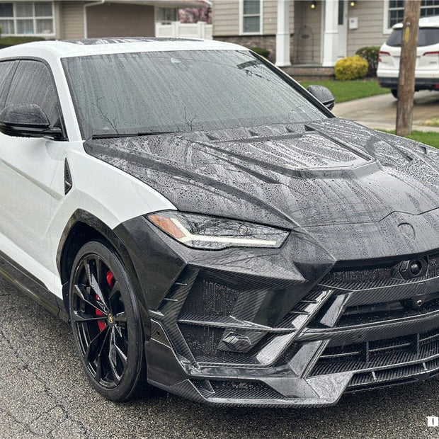 Lamborghini Urus (2018–2022) — DarwinPRO BKSS Part Carbon Fibre Front Bumper & Bonnet Aftermarket Carbon Fiber Part / Bodykit - Robot Bodykits