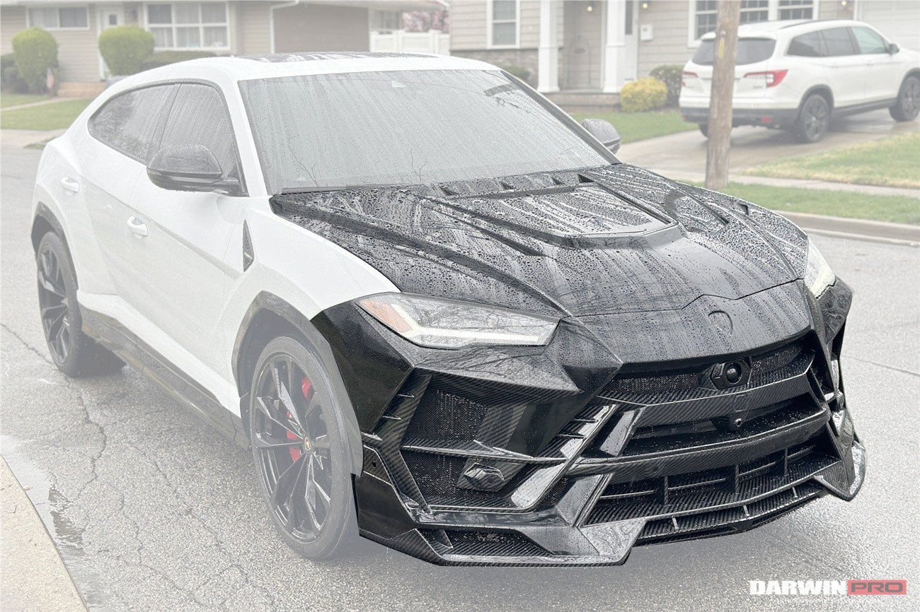 Lamborghini Urus (2018–2022) — DarwinPRO BKSS Part Carbon Fibre Front Bumper & Bonnet Aftermarket Carbon Fiber Part / Bodykit - Robot Bodykits