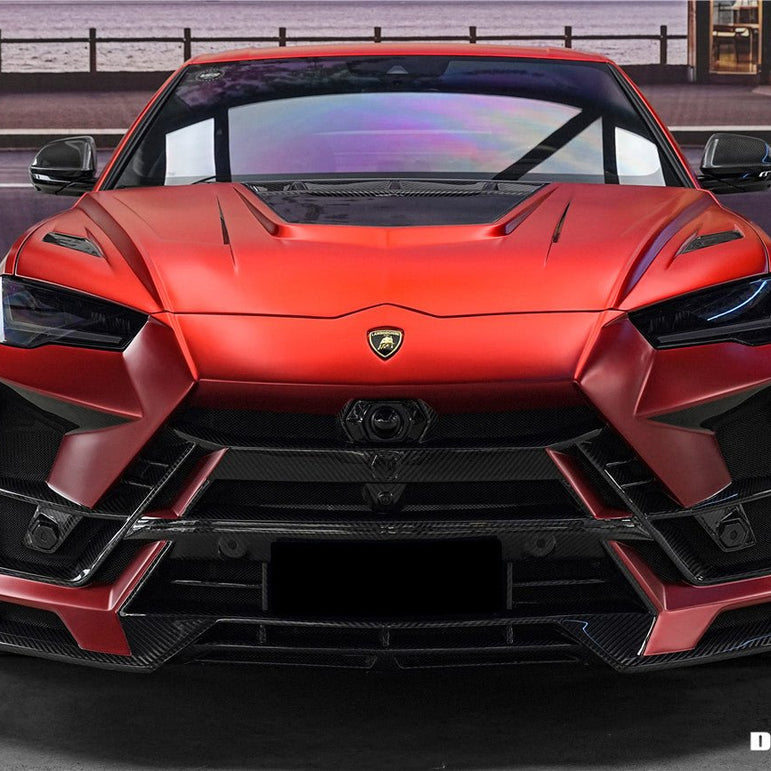 Lamborghini Urus (2018–2022) — DarwinPRO BKSS Part Carbon Fibre Front Bumper & Bonnet Aftermarket Carbon Fiber Part / Bodykit - Robot Bodykits