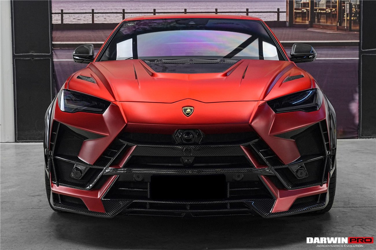 Lamborghini Urus (2018–2022) — DarwinPRO BKSS Part Carbon Fibre Front Bumper & Bonnet Aftermarket Carbon Fiber Part / Bodykit - Robot Bodykits