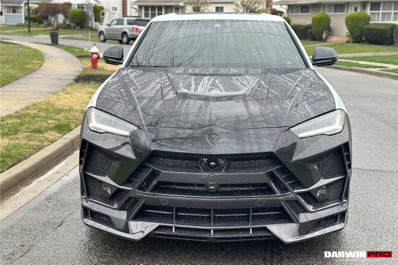 Lamborghini Urus (2018–2022) — DarwinPRO BKSS Part Carbon Fibre Front Bumper & Bonnet Aftermarket Carbon Fiber Part / Bodykit - Robot Bodykits