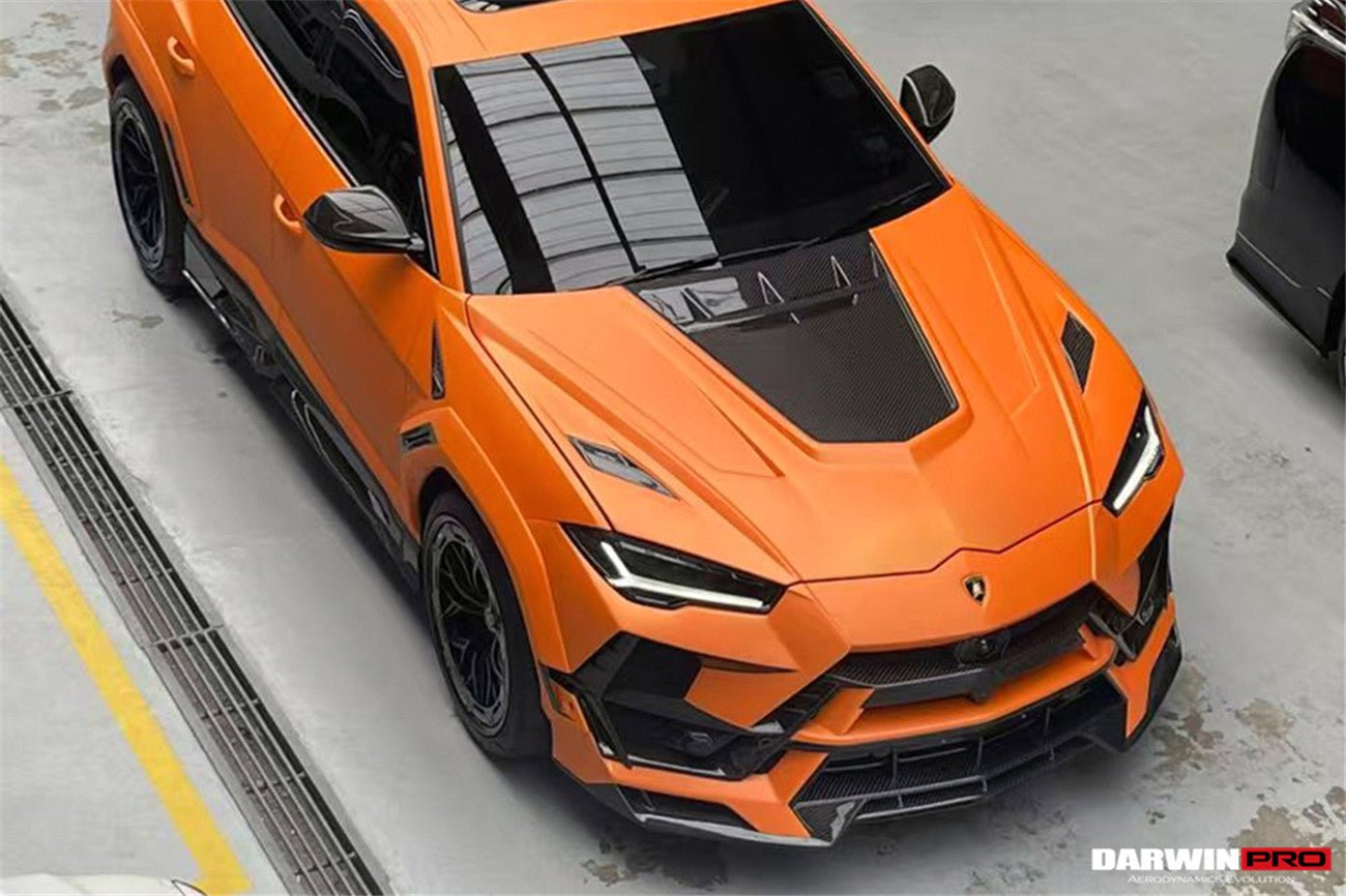 Lamborghini Urus (2018–2022) — DarwinPRO BKSS Part Carbon Fibre Front Bumper & Bonnet Aftermarket Carbon Fiber Part / Bodykit - Robot Bodykits